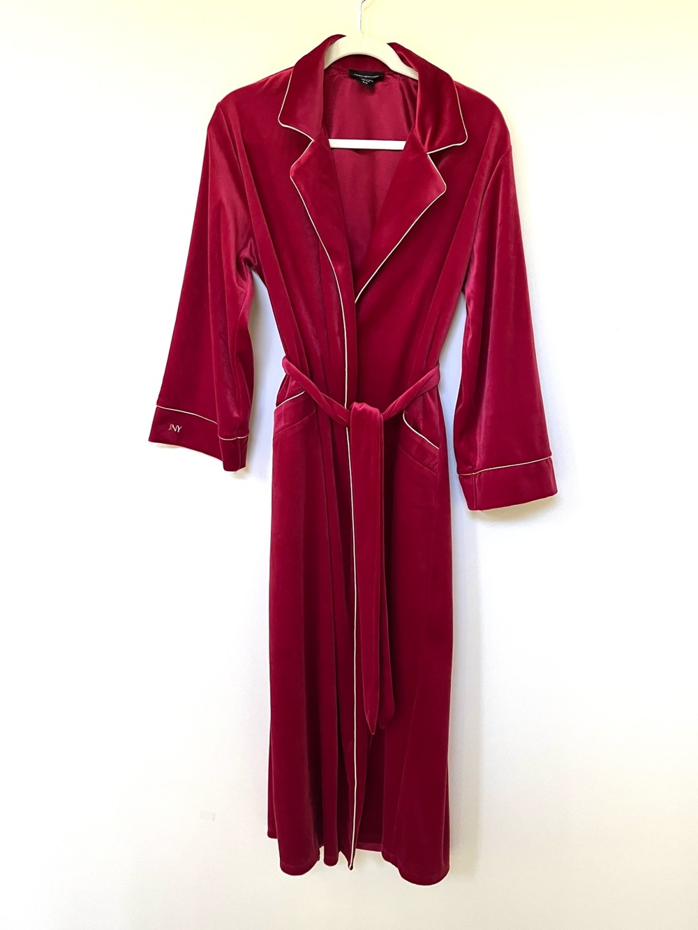 Ruby Red ~ Wine ~ Velour Wrap Robe ~ Size: Small/Medium